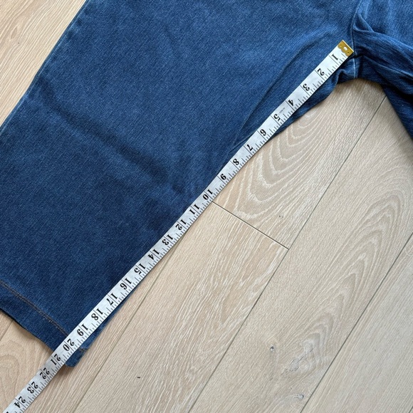 L.L. Bean Vintage Capris Jeans in Blue Size Large - Picture 7 of 10